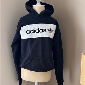Adidas Black and White Hoodie